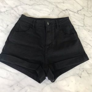 Kendall and Kylie black, high waisted shorts
